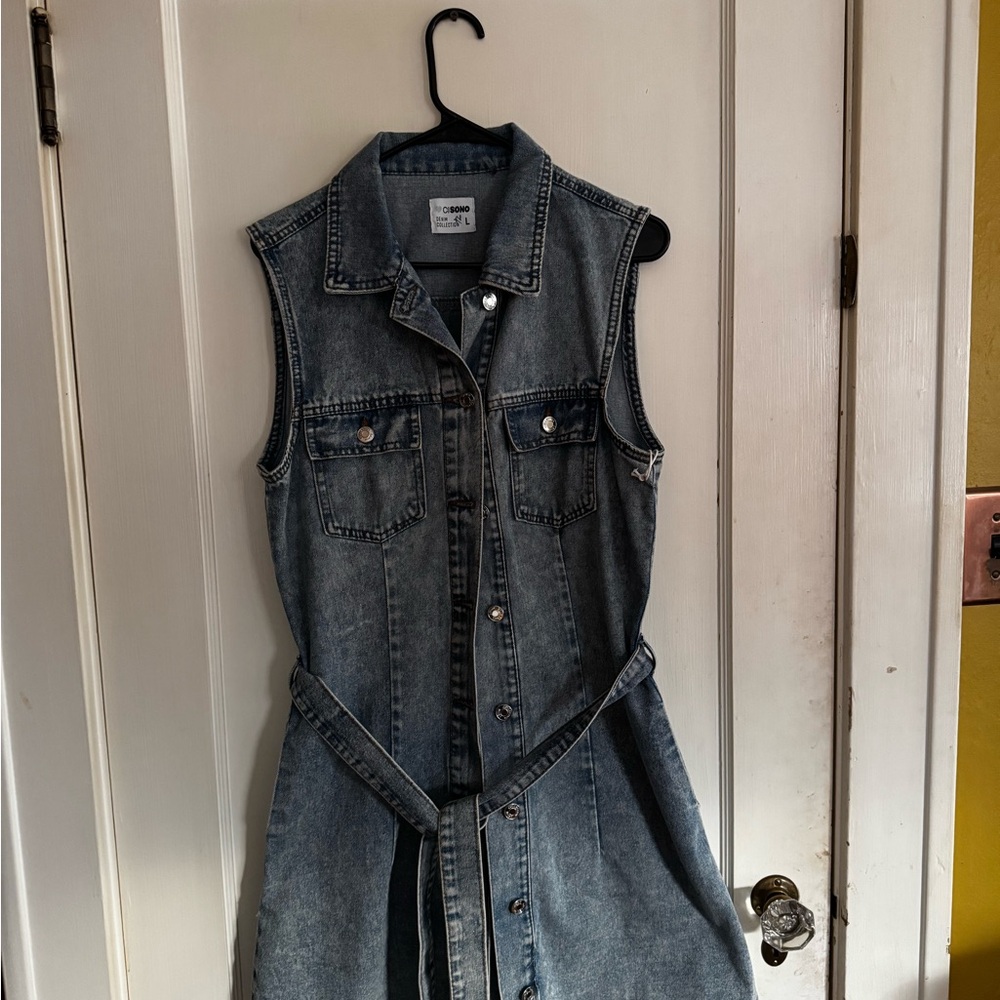 Denim Sleeveless Dress